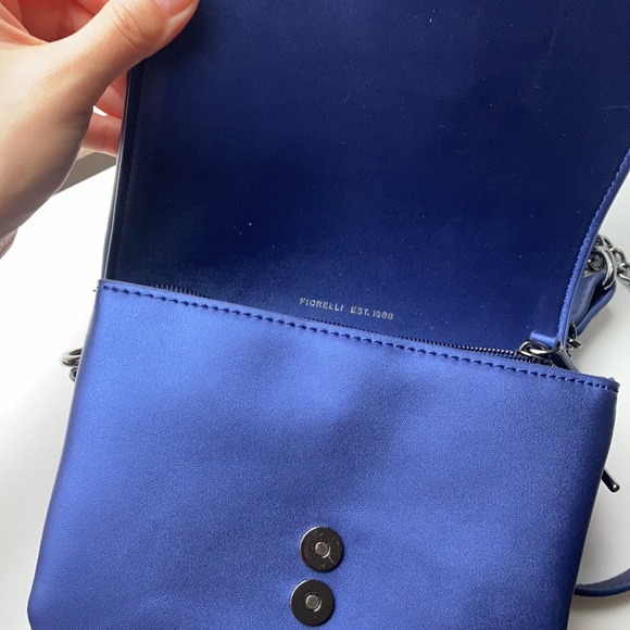 Fiorelli blue glitter cross body bag - Picture 4 of 7